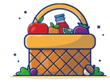 Thanksgiving food basket